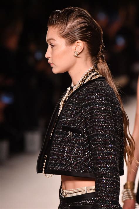 chanel runway hair.